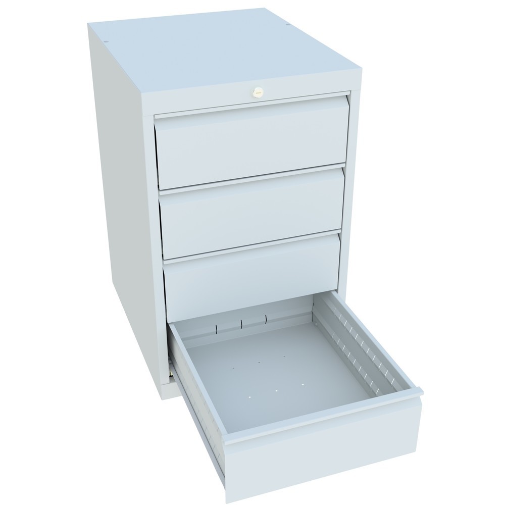 Produktabbildung Nr. 4: Armoire à tiroirs PAVOY, hauteur 800 mm, tiroirs 4 x 175 mm, largeur 500 mm, gris clair, gris clair