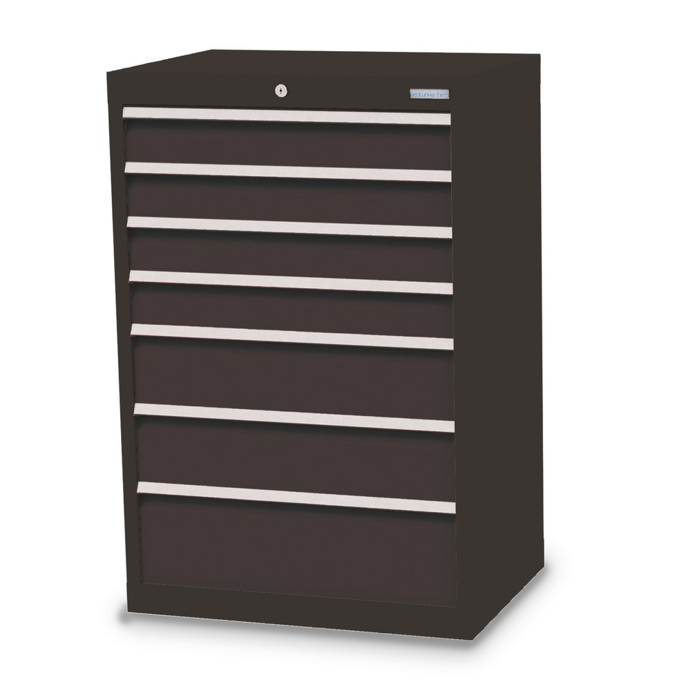 Illustration du produit: Armoire à tiroirs Profi, tiroirs de 4 x 100 + 2 x 150 + 1 x 200 mm, H x l x P 1 019 x 680 x 500 mm Bedrunka+Hirth, gris anthracite, gris anthracite