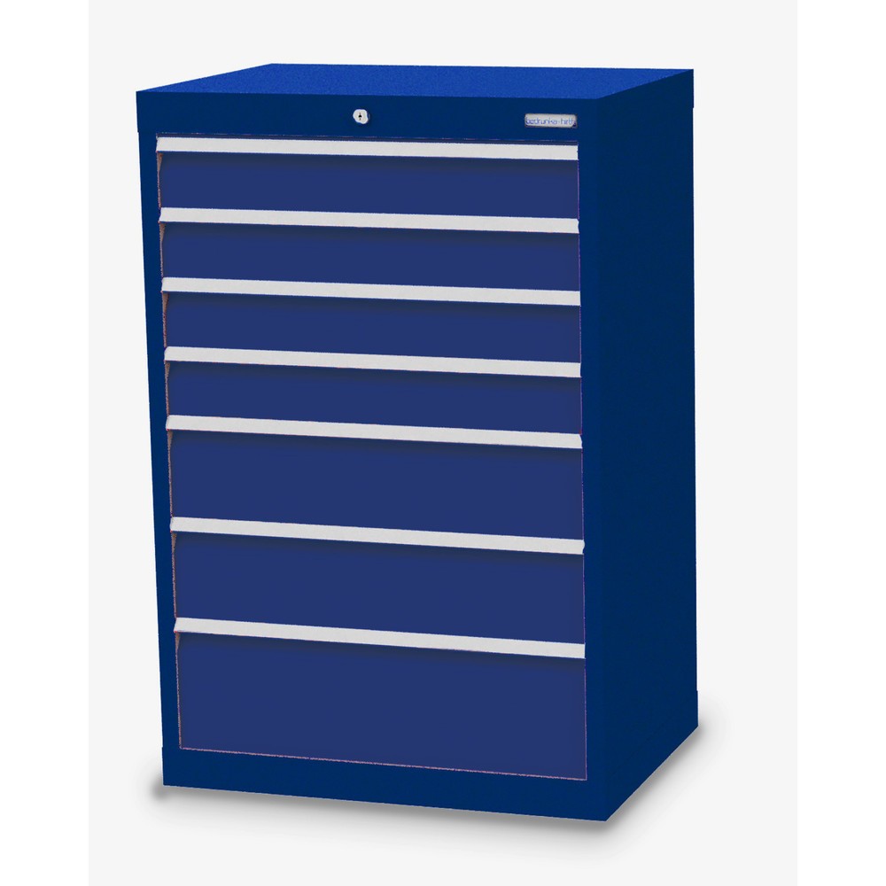 Illustration du produit: Armoire à tiroirs Profi, tiroirs de 4 x 100 + 2 x 150 + 1 x 200 mm, H x l x P 1 019 x 680 x 500 mm Bedrunka+Hirth, bleu gentiane, bleu gentiane