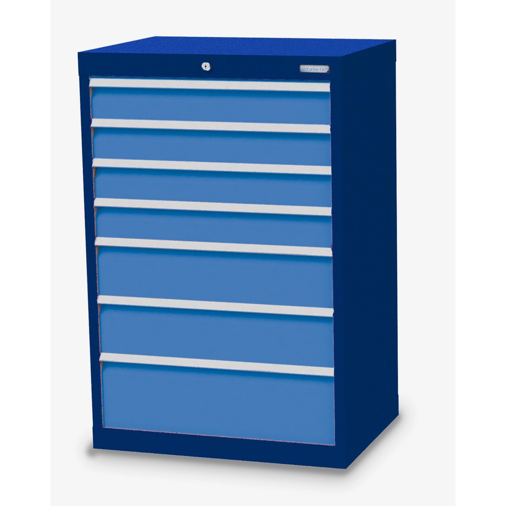 Illustration du produit: Armoire à tiroirs Profi, tiroirs de 4 x 100 + 2 x 150 + 1 x 200 mm, H x l x P 1 019 x 680 x 500 mm Bedrunka+Hirth, bleu gentiane, bleu clair