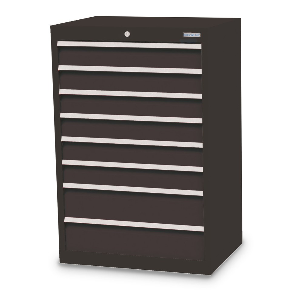 Illustration du produit: Armoire à tiroirs Profi, tiroirs de 6 x 100 + 2 x 150 mm, H x l x P 1 019 x 680 x 500 mm Bedrunka+Hirth, gris anthracite, gris anthracite