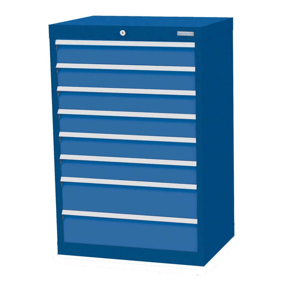 Illustration du produit: Armoire à tiroirs Profi, tiroirs de 6 x 100 + 2 x 150 mm, H x l x P 1 019 x 680 x 500 mm Bedrunka+Hirth, bleu gentiane, bleu clair