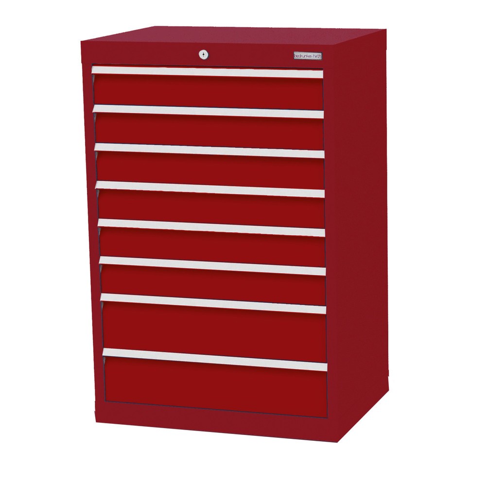 Illustration du produit: Armoire à tiroirs Profi, tiroirs de 6 x 100 + 2 x 150 mm, H x l x P 1 019 x 680 x 500 mm Bedrunka+Hirth, rouge rubis, rouge rubis