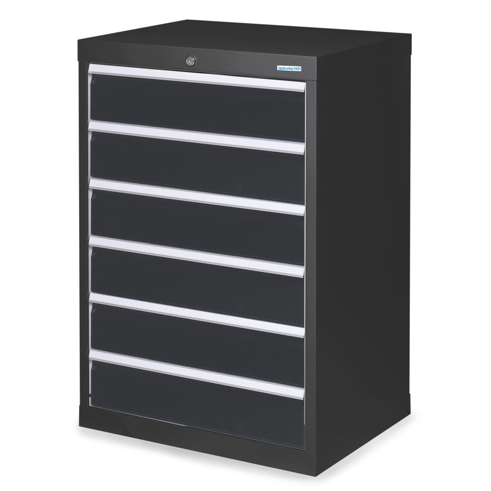 Illustration du produit: Armoire à tiroirs Profi, tiroirs de 6 x 150 mm, H x l x P 1 019 x 680 x 500 mm Bedrunka+Hirth, gris anthracite, gris anthracite