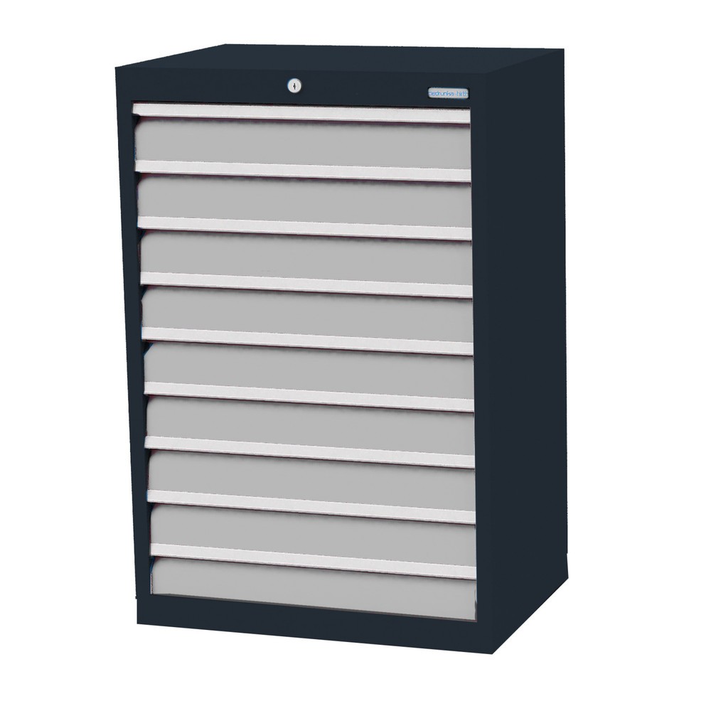 Illustration du produit: Armoire à tiroirs Profi, tiroirs de 9 x 100 mm, H x l x P 1 019 x 680 x 500 mm Bedrunka+Hirth, gris anthracite, gris clair