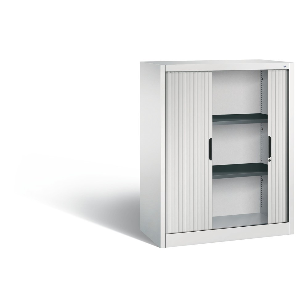 Produktabbildung Nr. 2: Armoire à volet roulant C+P, 3 hauteurs de classeur, largeur 1 000 mm, gris clair