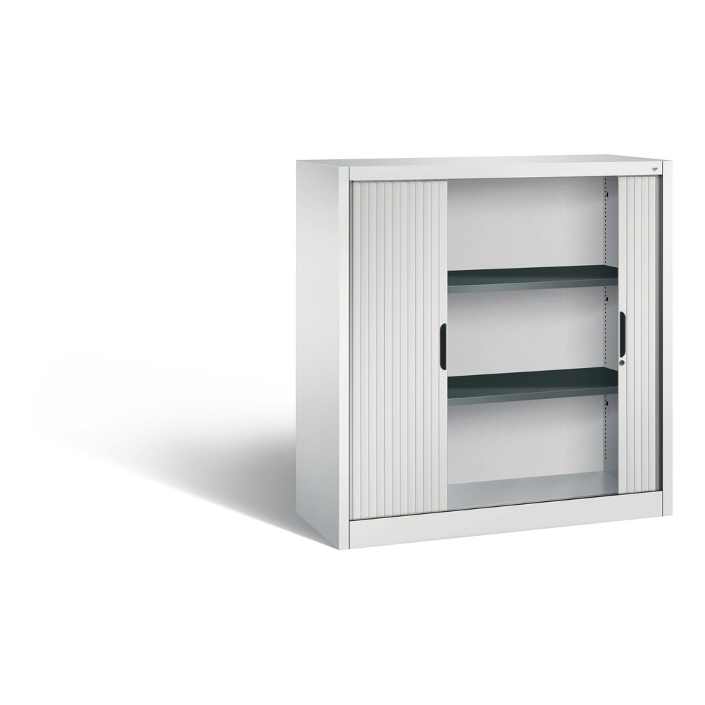 Produktabbildung Nr. 2: Armoire à volet roulant C+P, 3 hauteurs de classeur, largeur 1 200 mm, gris clair