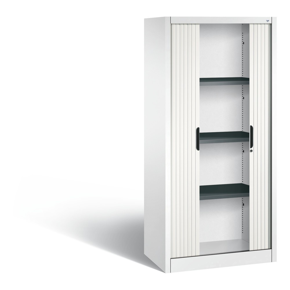 Produktabbildung Nr. 4: Armoire à volet roulant C+P, 4 hauteurs de classeur, largeur 800 mm, blanc pur