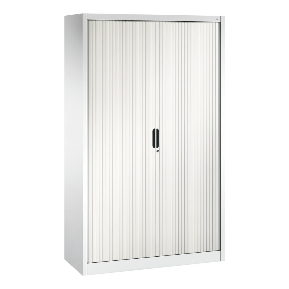 Illustration du produit: Armoire à volet roulant C+P, 5 hauteurs de classeur, largeur 1 200 mm, blanc pur