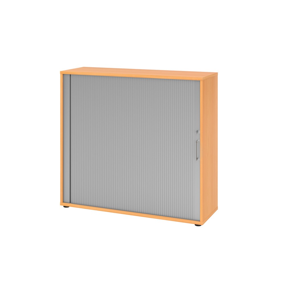 Illustration du produit: Armoire à volet roulant Hammerbacher hor. 3OH 120 cm BS hêtre/argenté