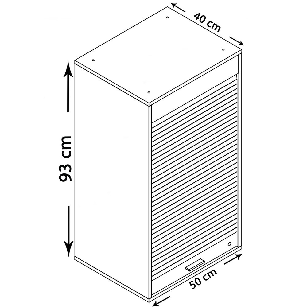 Produktabbildung Nr. 3: Armoire de bureau Aktos XL, noir