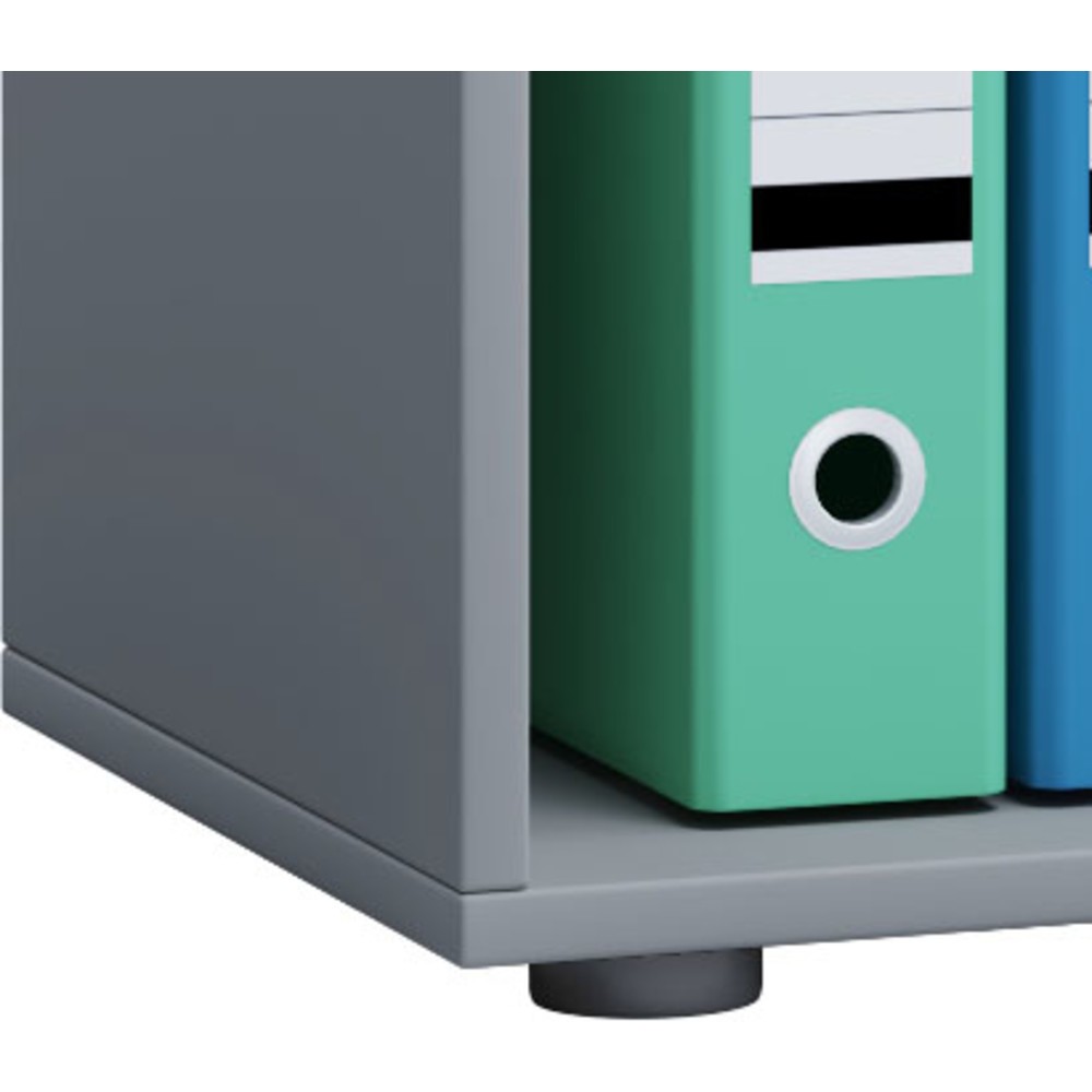 Produktabbildung Nr. 2: Lona Armoire de bureau avec portes coulissantes, 2 compartiments, HxlxP 740 x 700 x 400 mm, gris