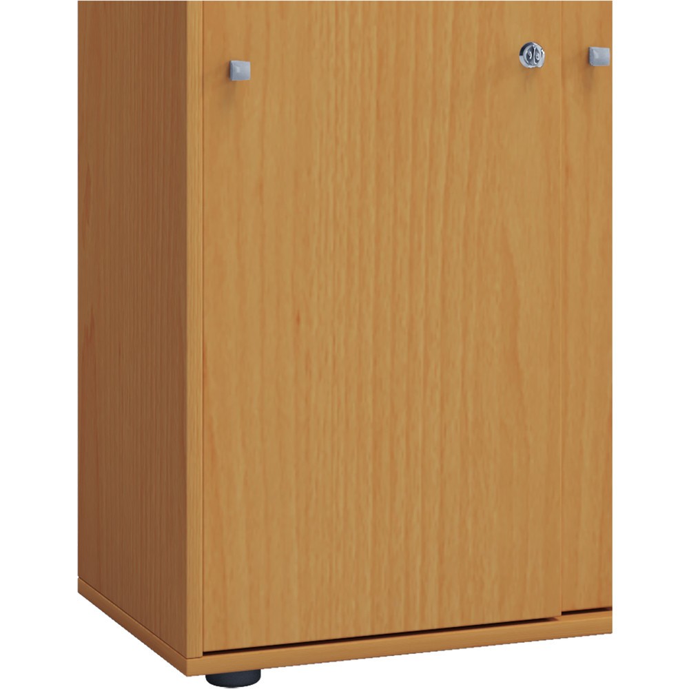 Produktabbildung Nr. 2: Lona Armoire de bureau avec portes coulissantes, 5 compartiments, HxLxP 1,780 x 700 x 400 mm, hêtre