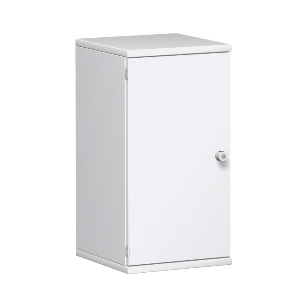 Illustration du produit: Armoire de bureau Profi, 2 hauteurs de classeurs, largeur 400 mm, porte à gauche, blanc