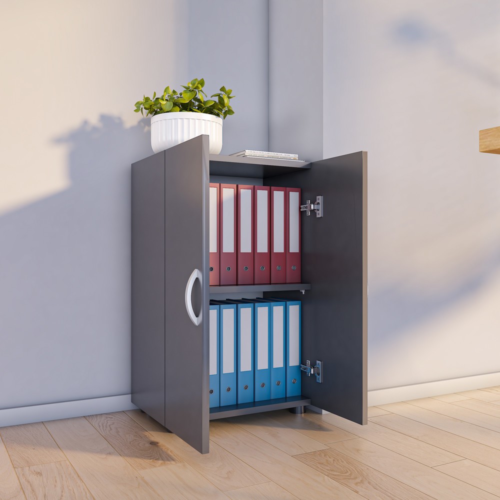 Produktabbildung Nr. 3: Armoire de bureau Ulas 2 compartiments, anthracite