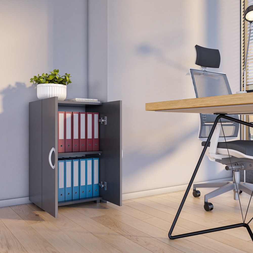 Produktabbildung Nr. 4: Armoire de bureau Ulas 2 compartiments, anthracite