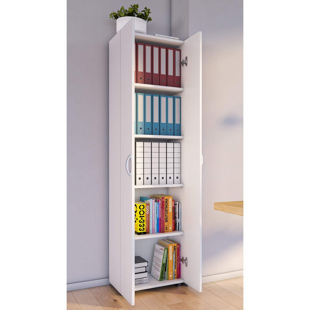 Produktabbildung Nr. 3: Armoire de bureau Ulas-XL 5 compartiments, blanc