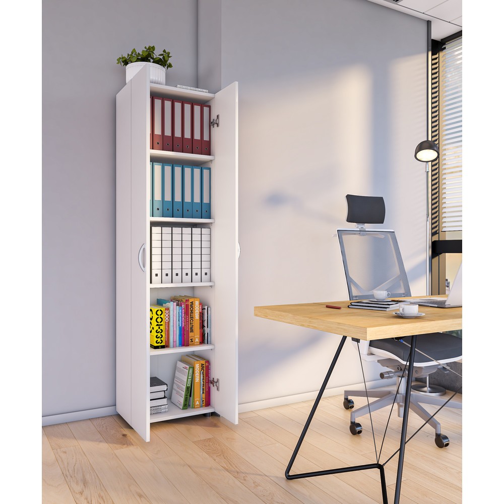 Produktabbildung Nr. 4: Armoire de bureau Ulas-XL 5 compartiments, blanc