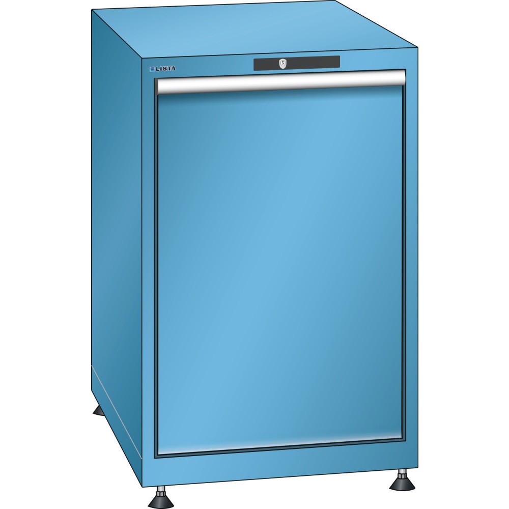 Illustration du produit: Armoire de gestion des déchets LISTA, (PxH) 725x850 mm, largeur 411 mm, bleu clair