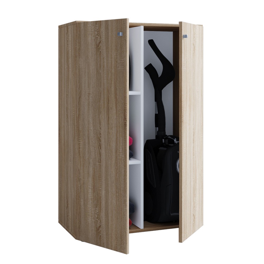 Produktabbildung Nr. 1: Armoire de ménage Lona Mini avec portes, chêne Sonoma
