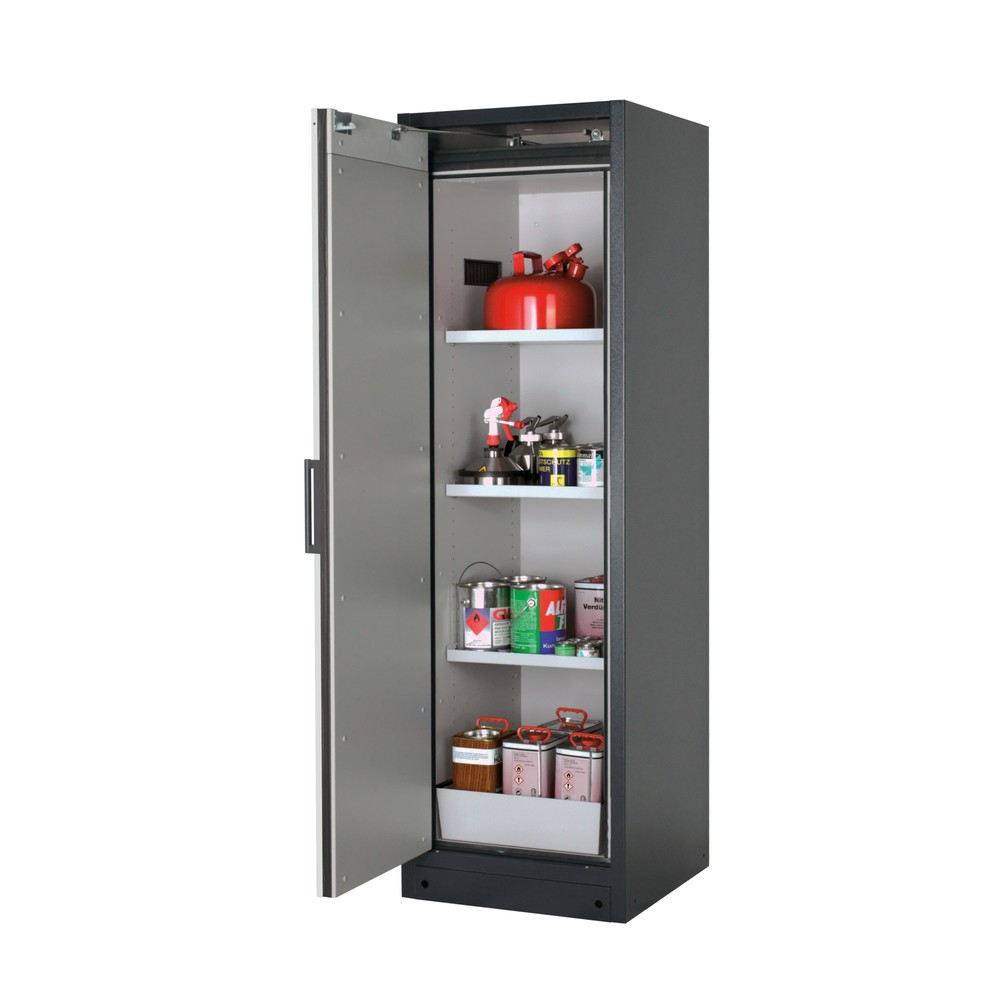 Illustration du produit: Armoire de sécurité asecos® Q-PEGASUS/Type 90, 3 tablettes, HxlxP 1 953 x 599 x 615 mm, gris clair