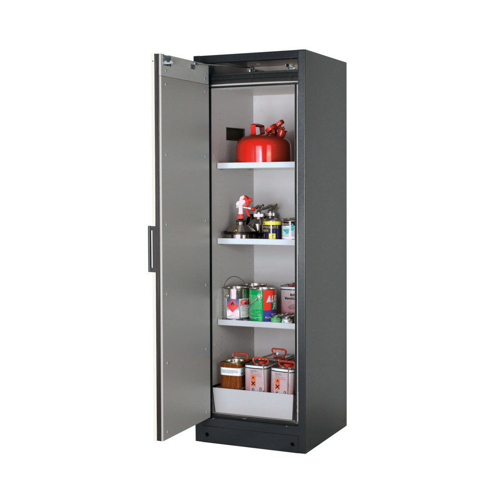 Illustration du produit: Armoire de sécurité asecos® Q-PEGASUS/Type 90, 3 tablettes, HxlxP 1 953 x 599 x 615 mm, blanc pur