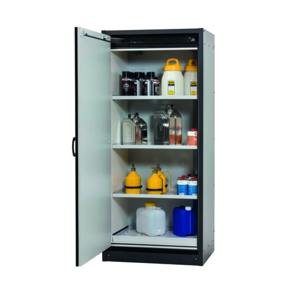 Produktabbildung Nr. 2: Armoire de sécurité asecos® Type 30, HxlxP 1 947 x 564 x 620 mm, gris anthracite/jaune d’or