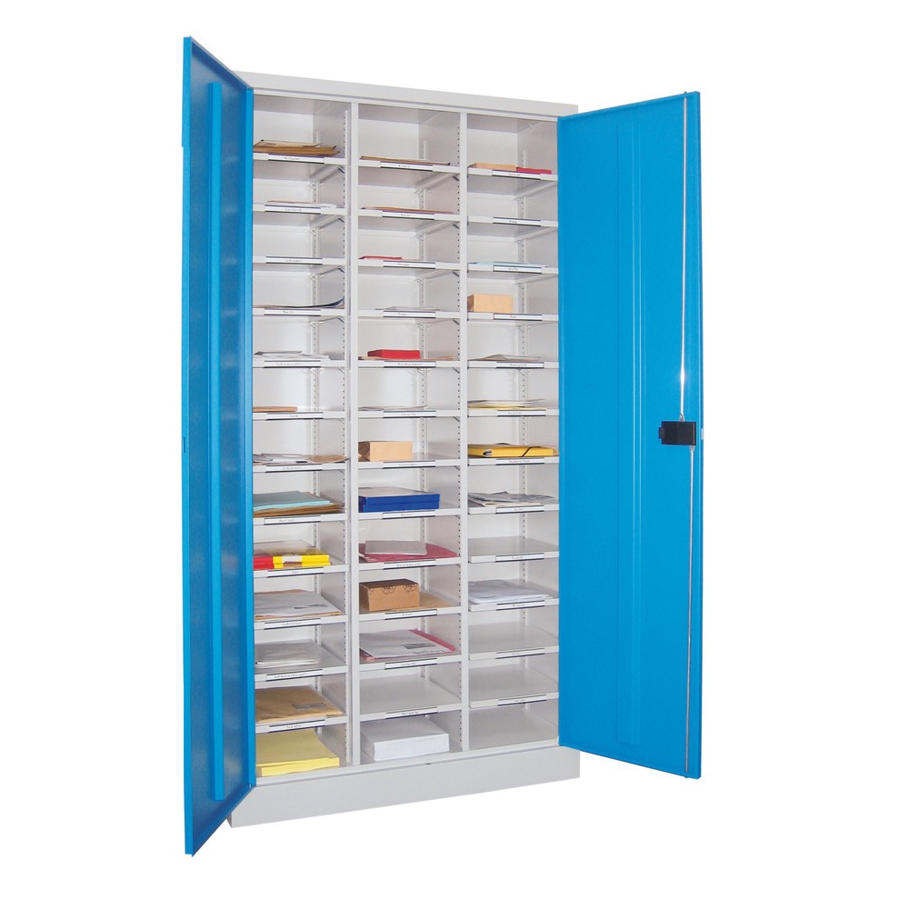 Produktabbildung Nr. 1: Armoire de tri PAVOY avec porte, 39 compartiments, rouge feu, vert réséda