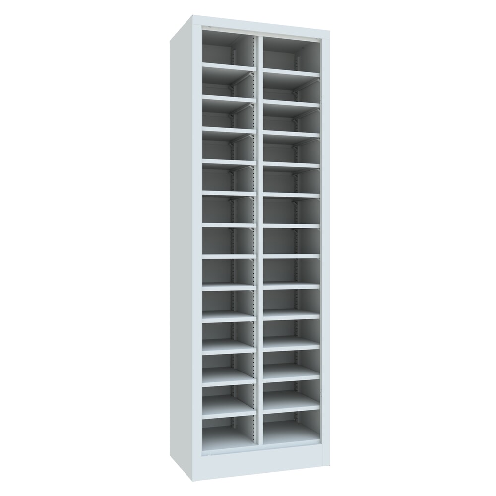 Illustration du produit: Armoire de tri PAVOY sans porte, 26 compartiments, gris clair