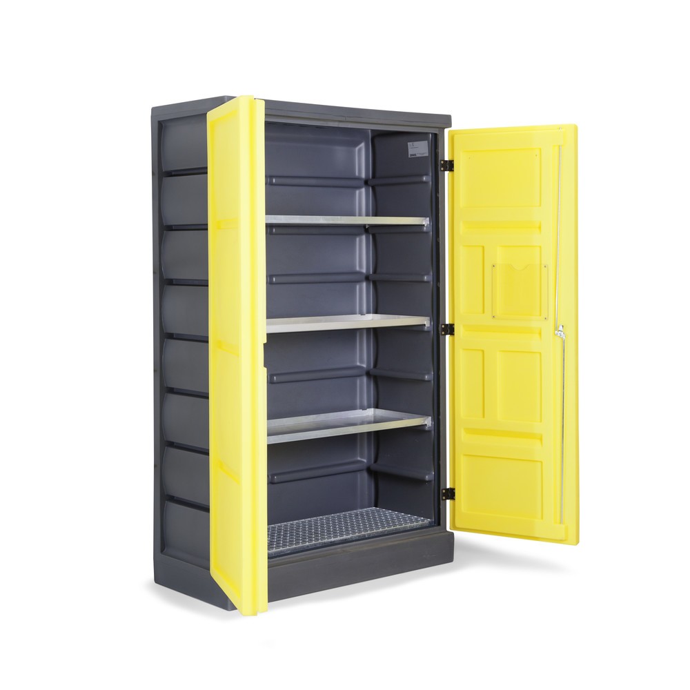 Produktabbildung Nr. 1: Armoire écologique en PE, HxlxP 1 990 x 1 225 x 640 mm, 3 plateaux + 1 grille en acier inoxydable