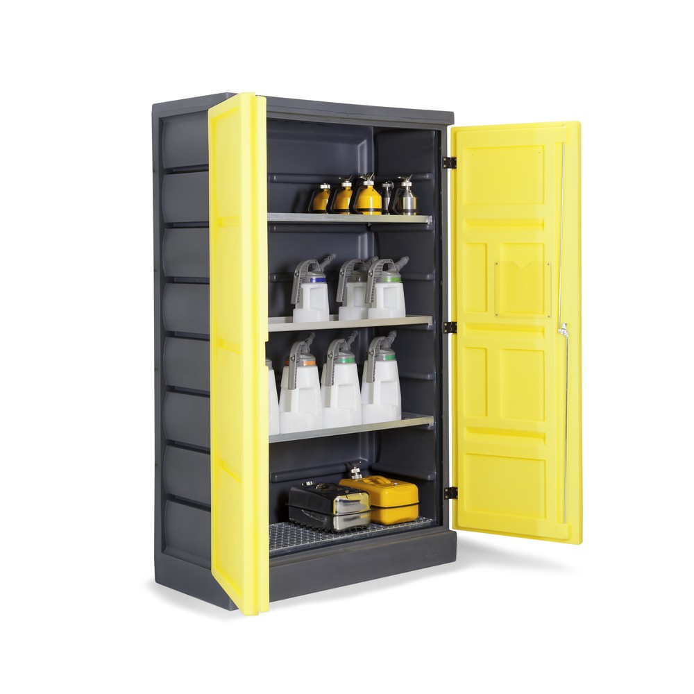 Produktabbildung Nr. 6: Armoire écologique en PE, HxlxP 1 990 x 1 225 x 640 mm, 3 plateaux + 1 grille en acier inoxydable
