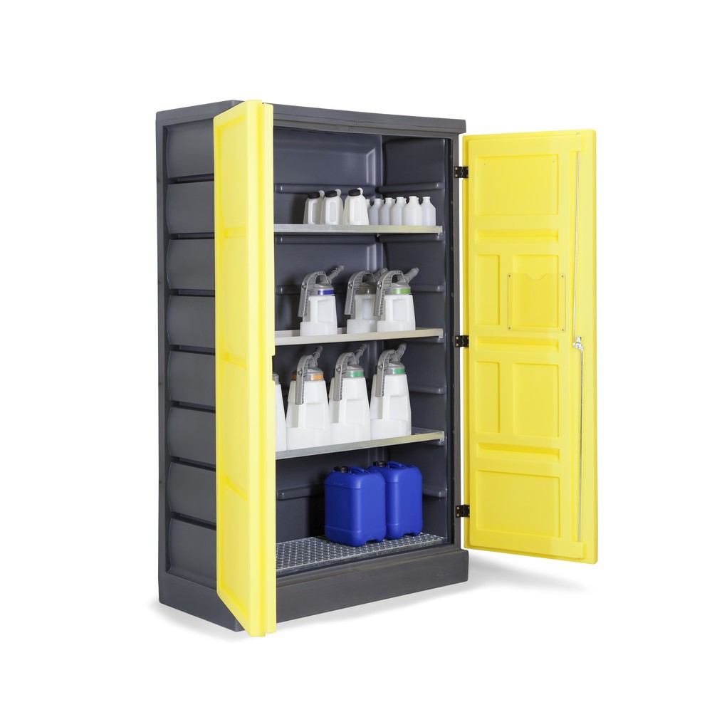 Produktabbildung Nr. 7: Armoire écologique en PE, HxlxP 1 990 x 1 225 x 640 mm, 3 plateaux + 1 grille en acier inoxydable