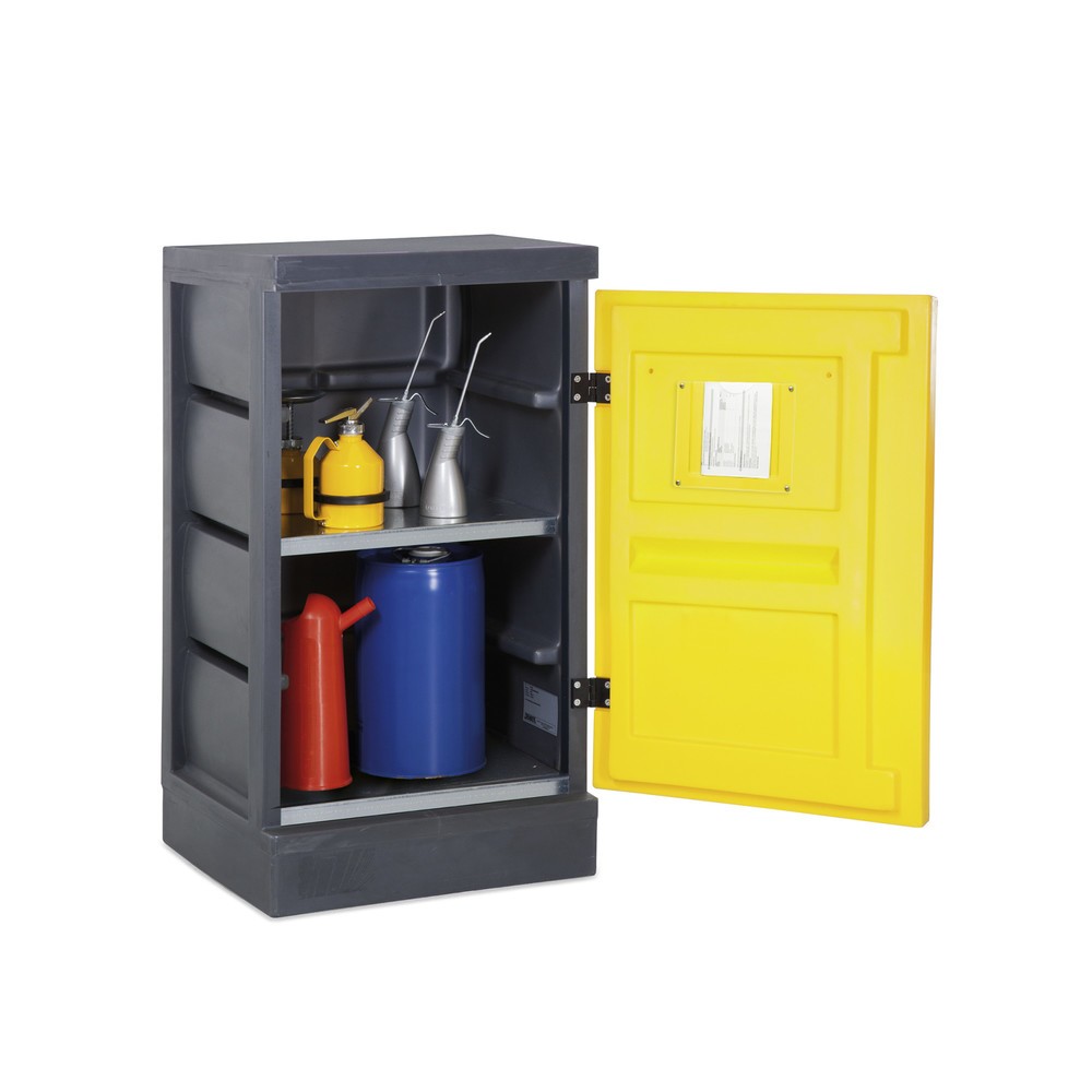 Produktabbildung Nr. 1: Armoire de sécurité en PE, HxlxP 1 130 x 610 x 640 mm, 1 plateau + 1 grille, galvanisée