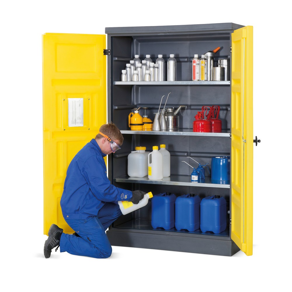 Produktabbildung Nr. 4: Armoire de sécurité en PE, HxlxP 1 990 x 1 225 x 640 mm, 4 grilles, galvanisée