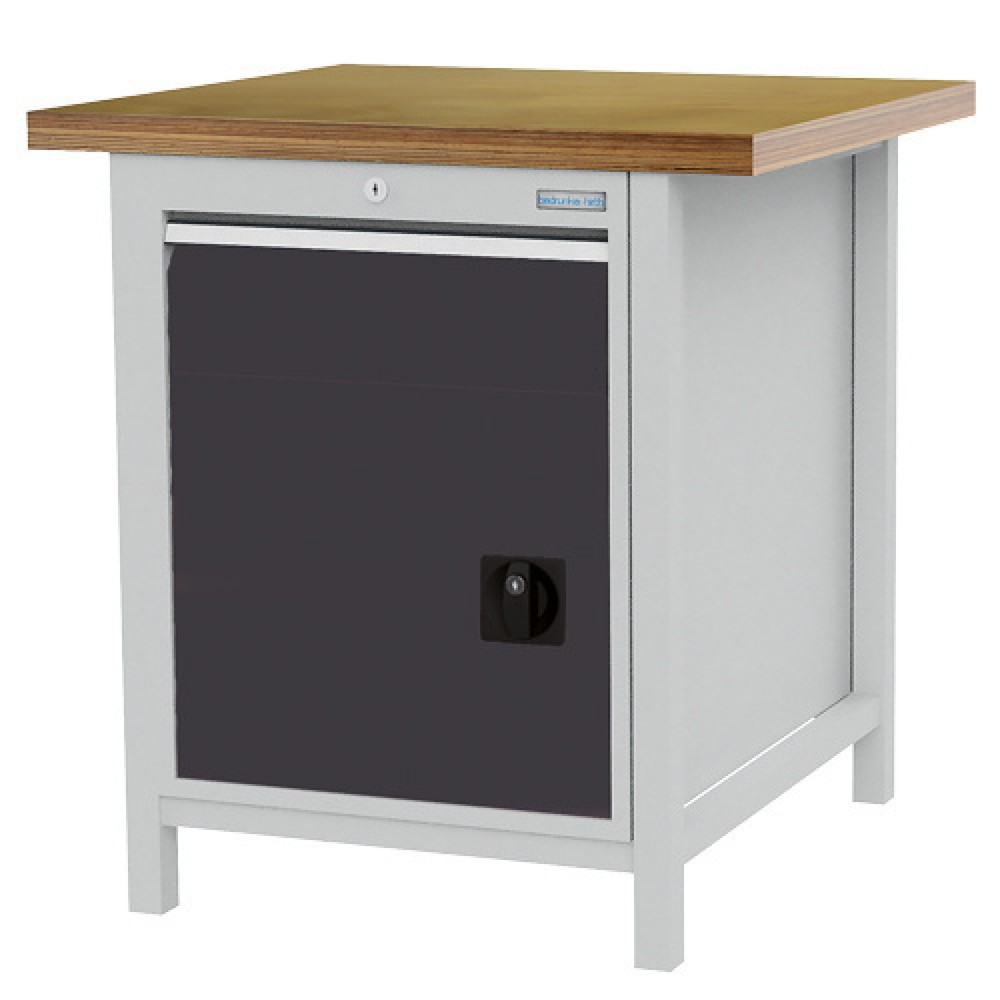 Illustration du produit: Armoire établi R 18-24 Bedrunka+Hirth, H x l x P 959 x 810 x 750 mm, gris clair, gris anthracite, 1 tiroir 1 x 150 mm, 1 porte battante 1 x 450 mm
