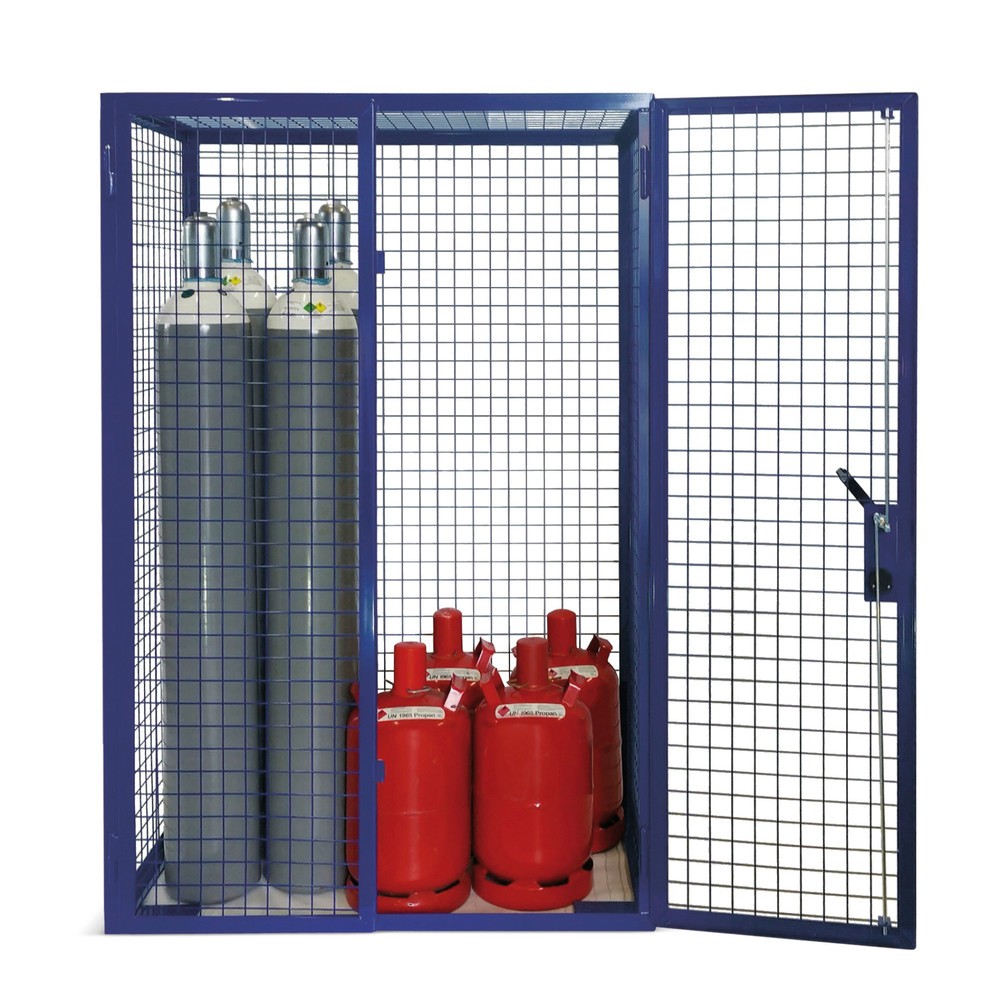 Illustration du produit: Armoire grillagée pour bouteilles de gaz ,porte à doubles battants, pieds, H x l x P 1 970 x 1 250 x 800 mm