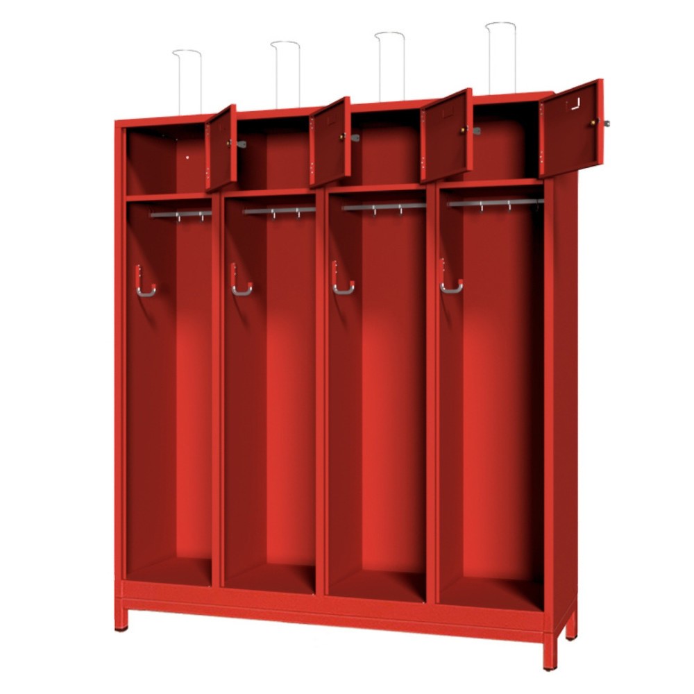 Produktabbildung Nr. 2: Armoire incendie PAVOY avec compensation de niveau + cadre porte-étiquette, HxlxP 1 850 x 1 630 x 500 mm