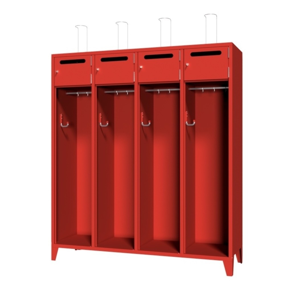 N° de l'image du produit 1 : Armoire incendie PAVOY avec pieds et fente, H x l x P 1 850 x 1 630 x 500 mm