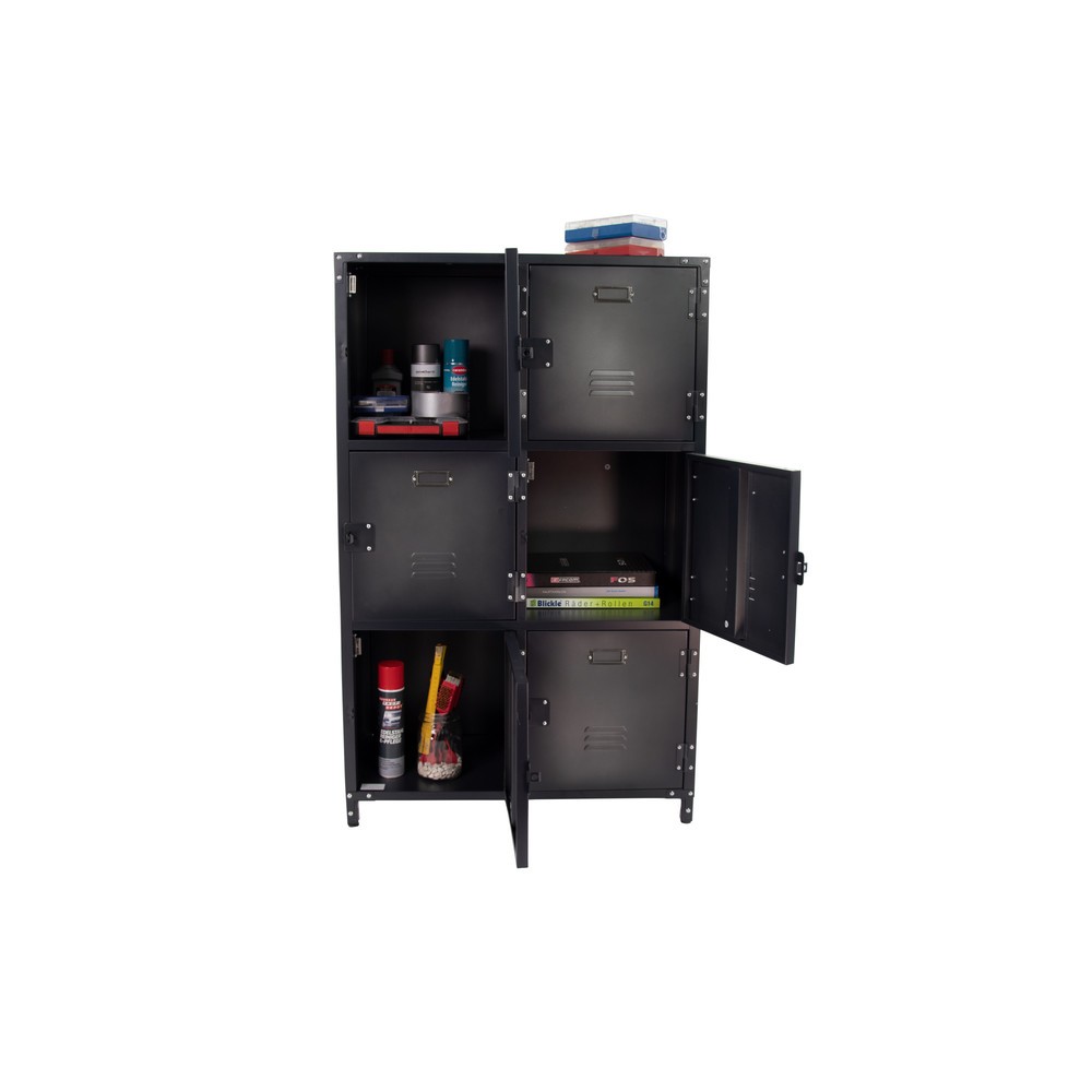 Produktabbildung Nr. 4: Armoire métallique Vintage, 6 compartiments