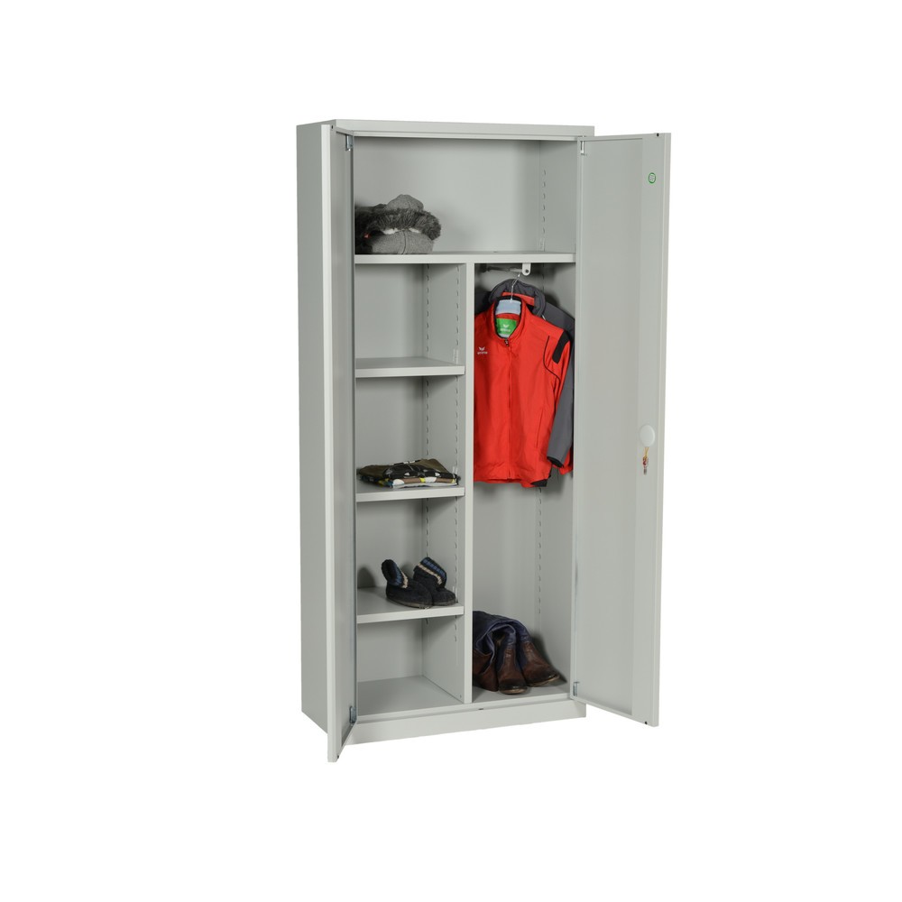 Produktabbildung Nr. 3: Armoire-penderie / à dossiers, avec tringle à vêtements, tablette à chapeau et 3 tablettes, 4,5 hauteurs de classeur, HxlxP 1 800 x 800 x 380 mm