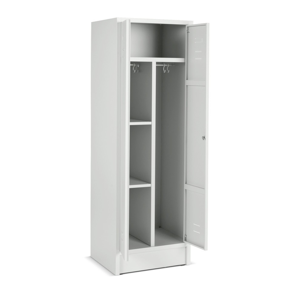 Produktabbildung Nr. 2: Armoire-penderie avec socle + fermeture à pêne tournant, 2 compartiments pour 1 personne, HxlxP 1 800 x 600 x 500 mm