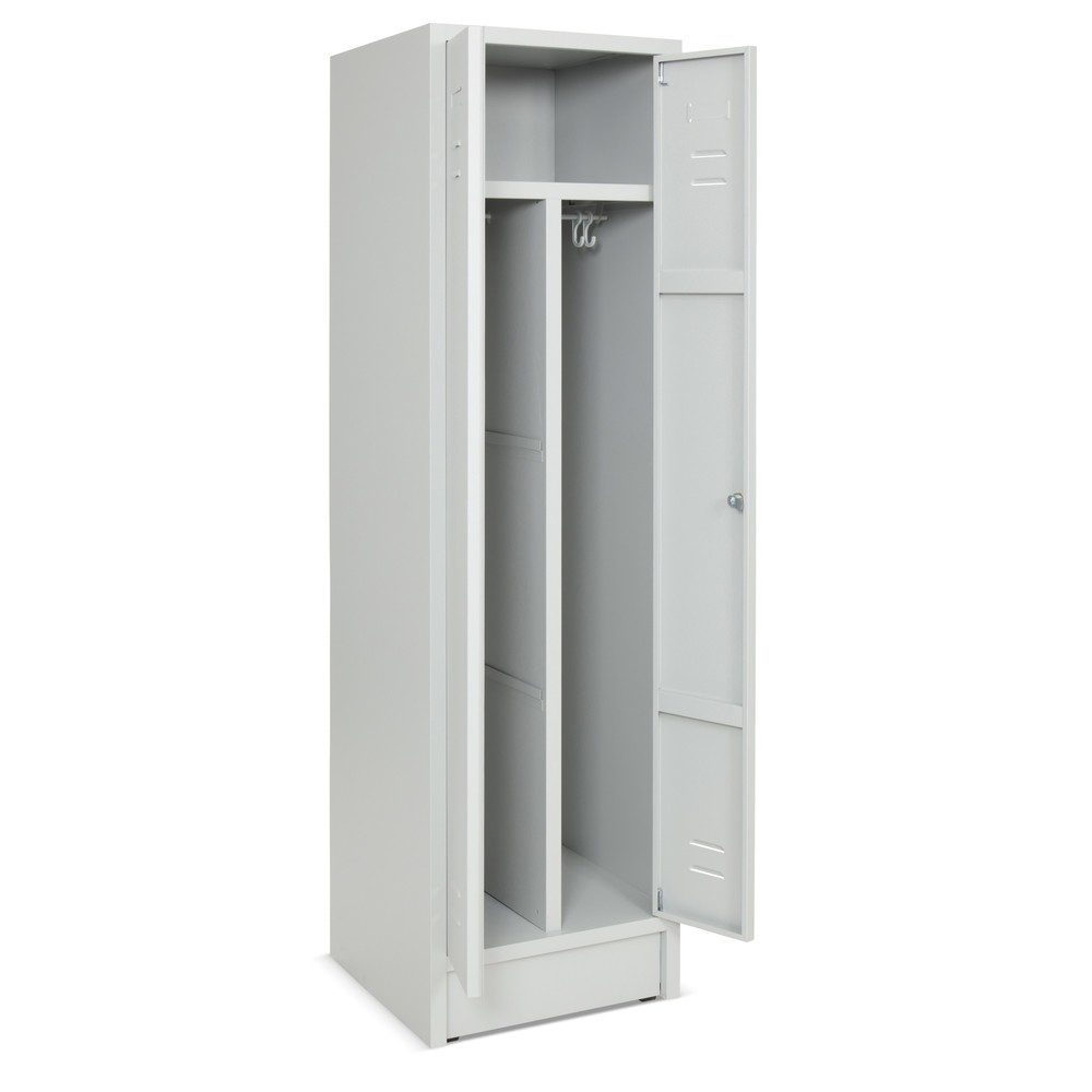 Produktabbildung Nr. 2: Armoire-penderie avec socle + fermeture à pêne tournant, 2 compartiments pour 1 personne, HxlxP 1 800 x 500 x 500 mm