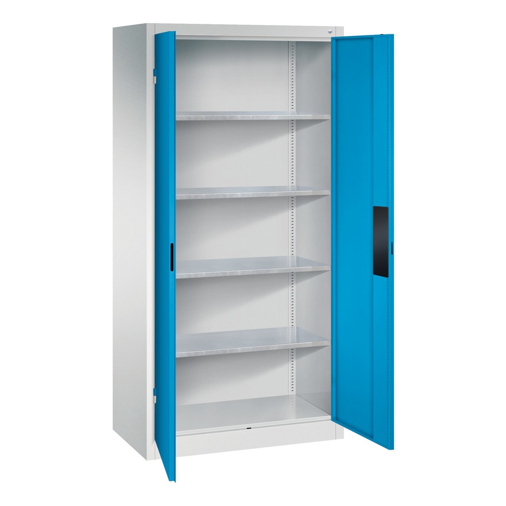 Produktabbildung Nr. 4: Armoire pour charges lourdes C+P avec 4 tablettes, H x l x P 1 950 x 930 x 500 mm, gris clair, gris anthracite