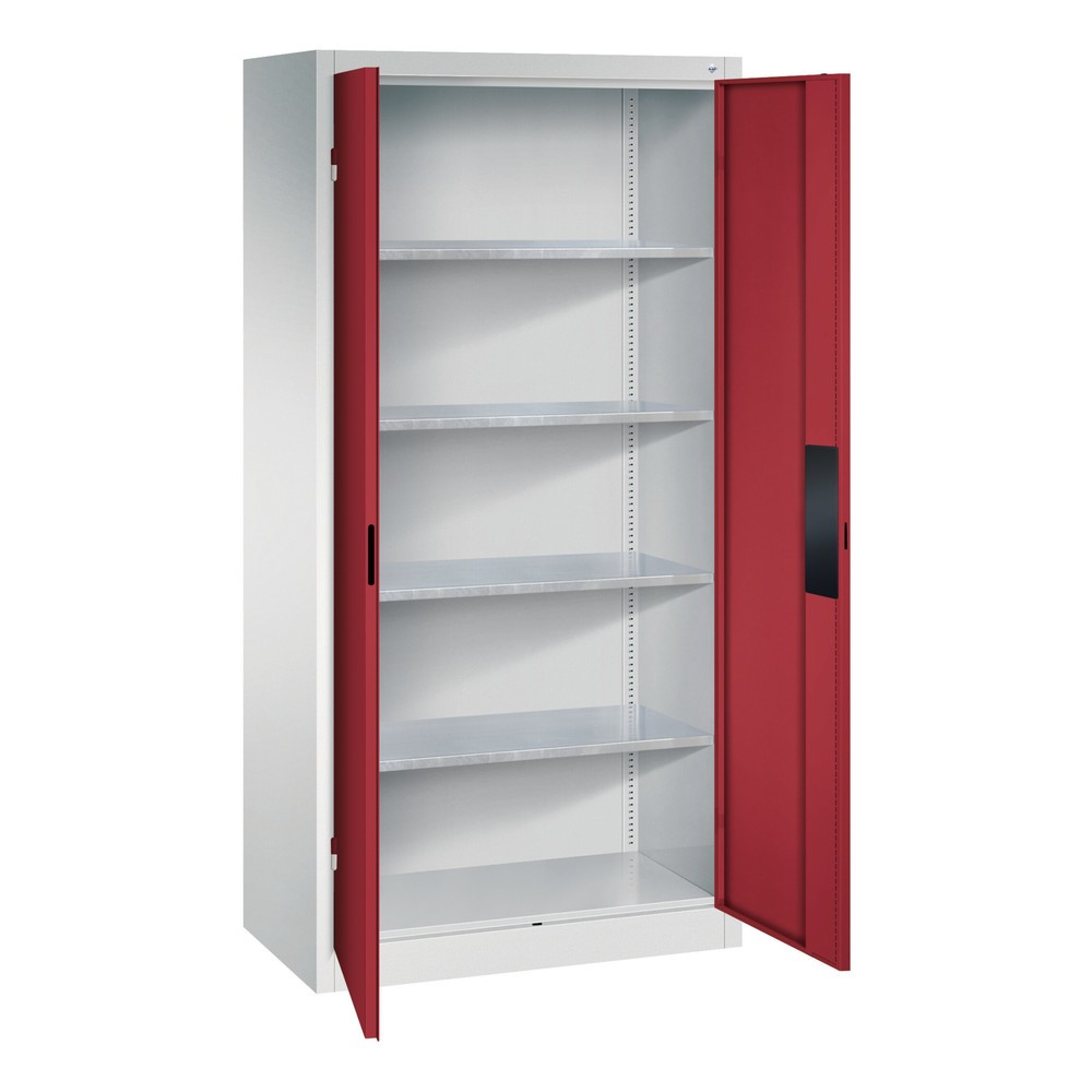 Produktabbildung Nr. 4: Armoire pour charges lourdes C+P avec 4 tablettes, H x l x P 1 950 x 930 x 500 mm, gris clair, gris noir