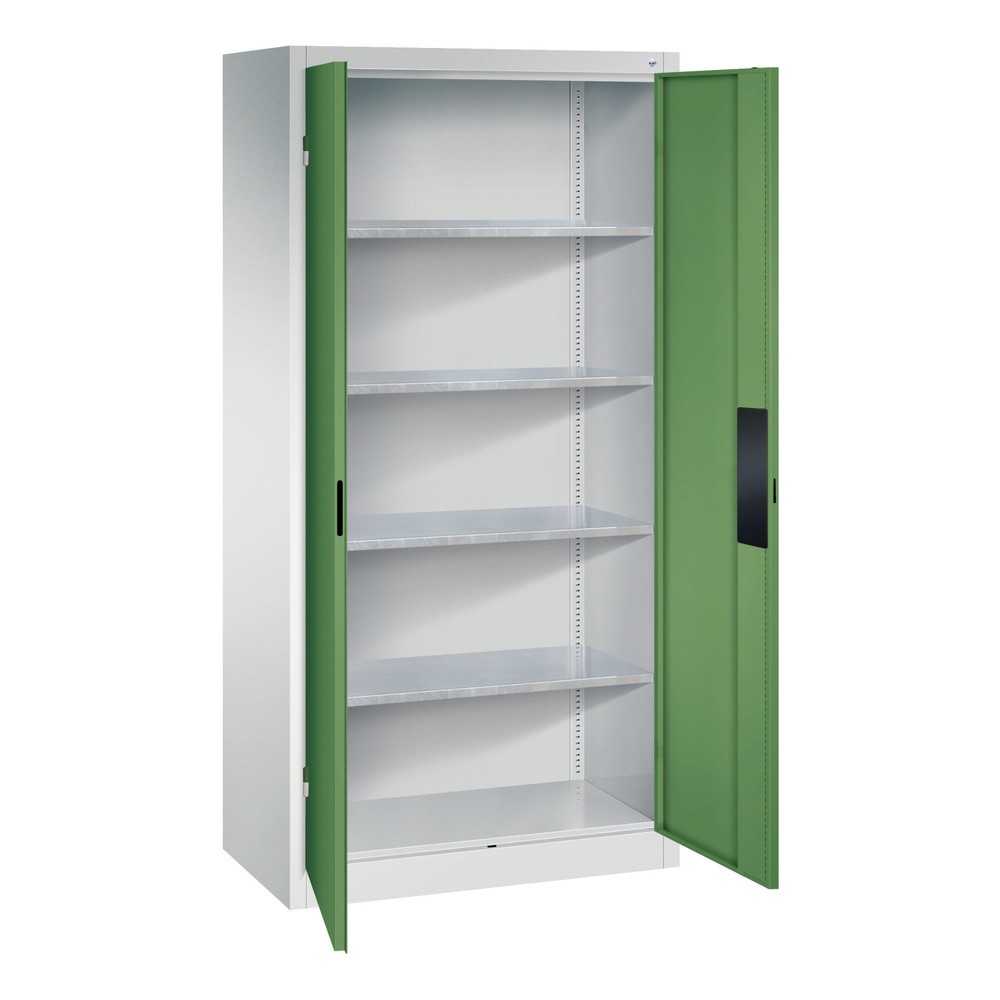 Produktabbildung Nr. 4: Armoire pour charges lourdes C+P avec 4 tablettes, H x l x P 1 950 x 930 x 500 mm, gris anthracite, bleu gentiane