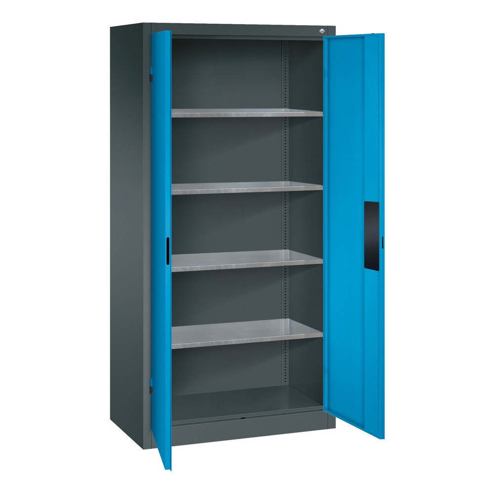 Produktabbildung Nr. 4: Armoire pour charges lourdes C+P avec 4 tablettes, H x l x P 1 950 x 930 x 500 mm, gris anthracite, gris anthracite