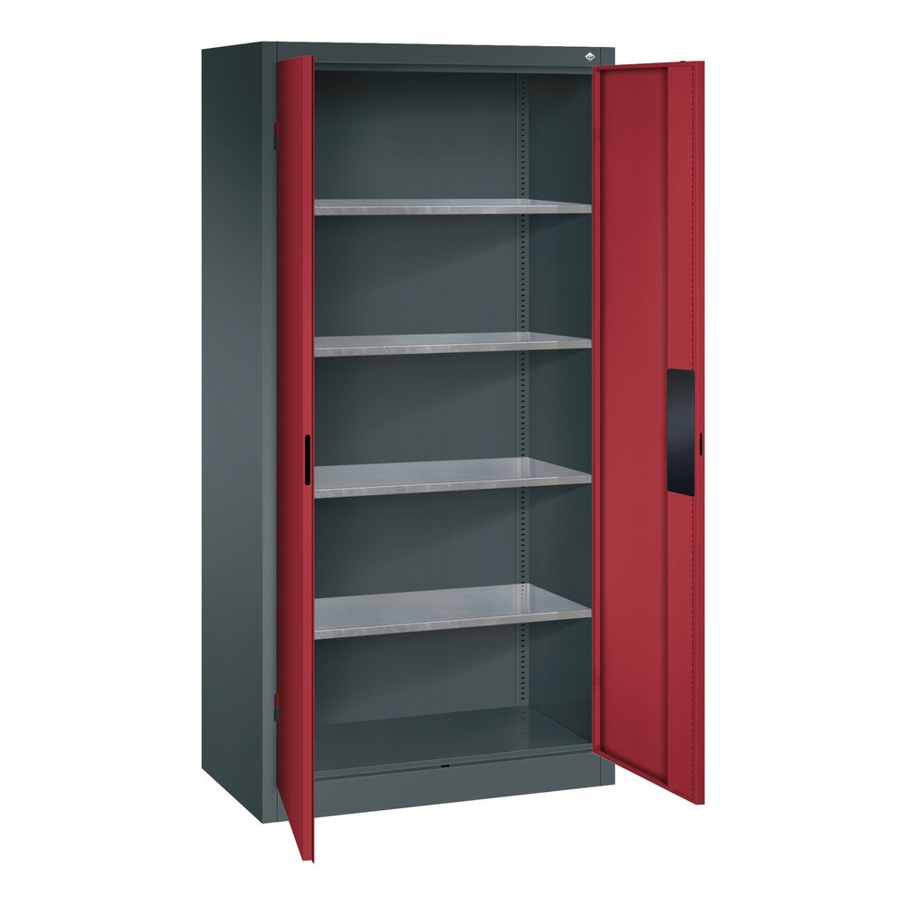 Produktabbildung Nr. 4: Armoire pour charges lourdes C+P avec 4 tablettes, H x l x P 1 950 x 930 x 500 mm, gris anthracite, gris noir