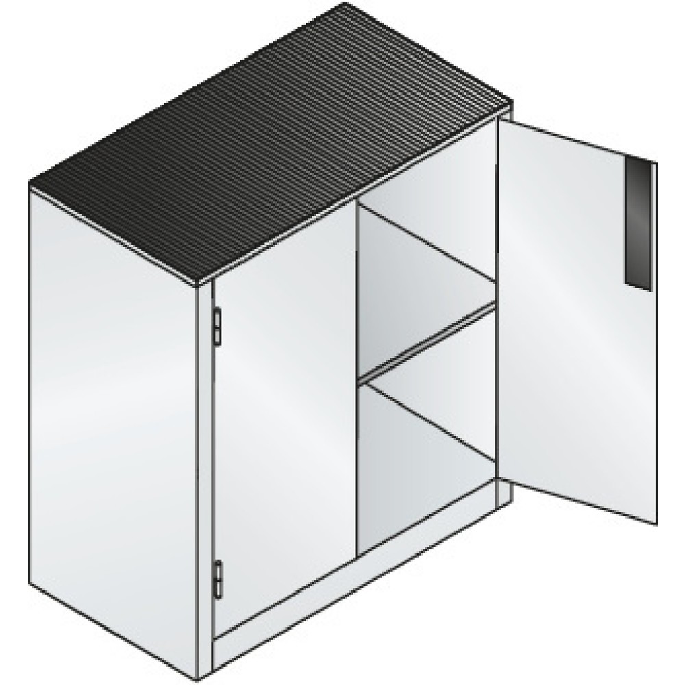 Produktabbildung Nr. 5: Armoire pour charges lourdes C+P avec 1 tablette, H x l x P 1 000 x 930 x 500 mm, gris clair, bleu gentiane