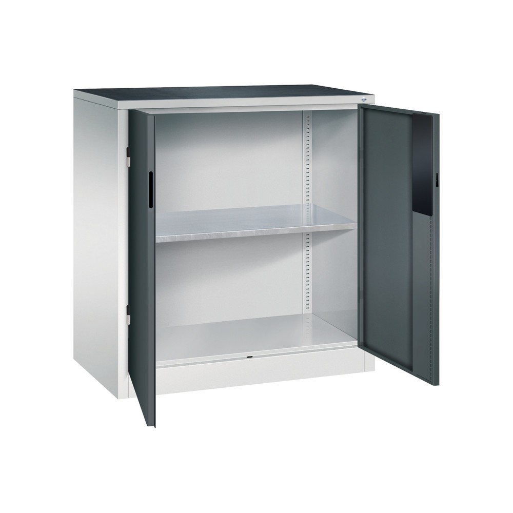 Produktabbildung Nr. 5: Armoire pour charges lourdes C+P avec 1 tablette, H x l x P 1 000 x 930 x 500 mm, gris clair, gris anthracite