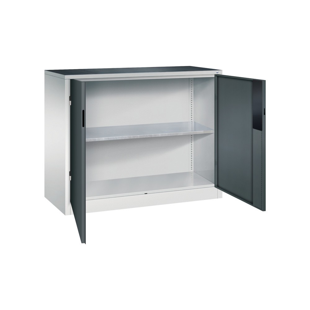 Produktabbildung Nr. 4: Armoire pour charges lourdes C+P avec 1 tablette, H x l x P 1 000 x 1 200 x 500 mm, gris clair, gris anthracite